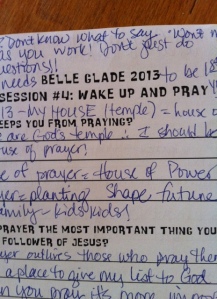prayer notes